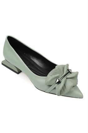 Capone Outfitters 1060 Women Mint Green Ballerina