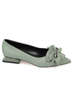Capone Outfitters 1060 Women Mint Green Ballerina