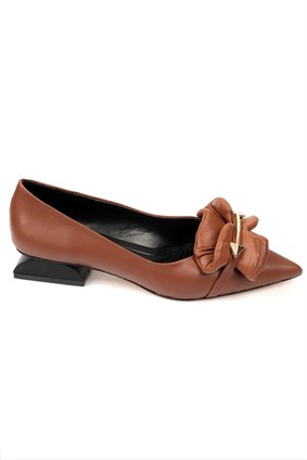 Capone Outfitters 1060 Women Tan Ballerina